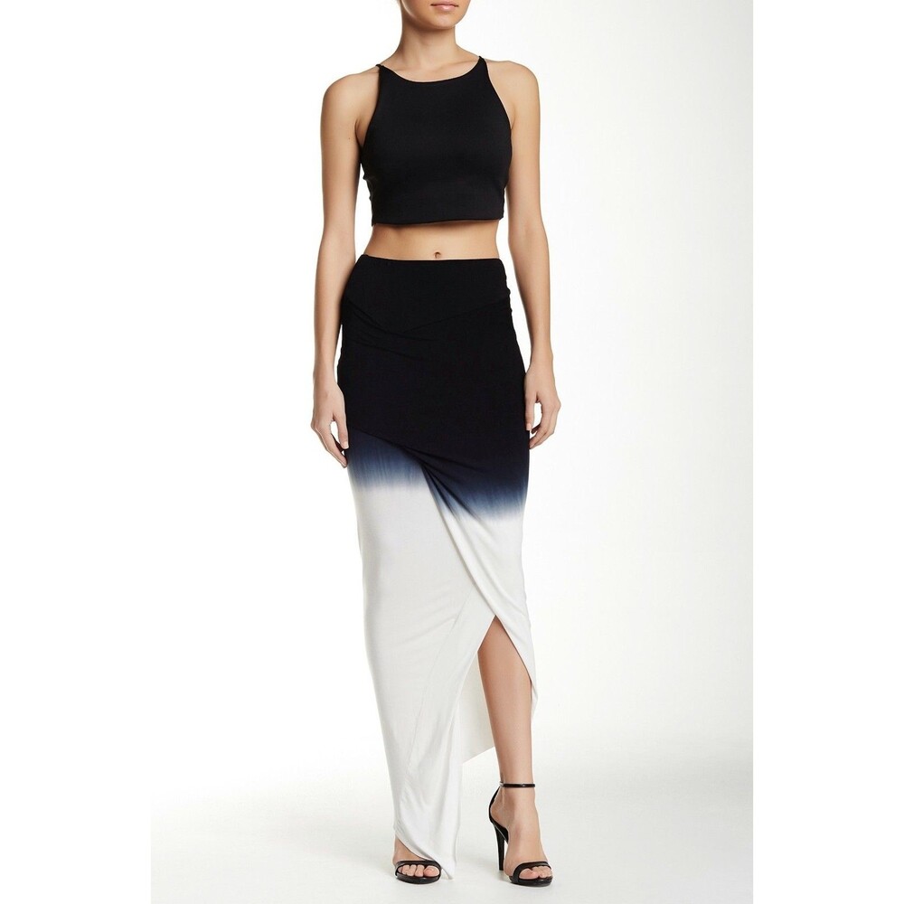 Young Fabulous & Broke Sassy Ombre Wrap Maxi Skirt